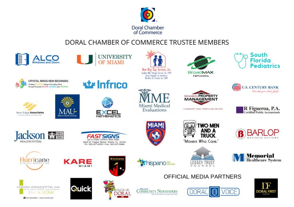 list of the new doral chamber Trustees.