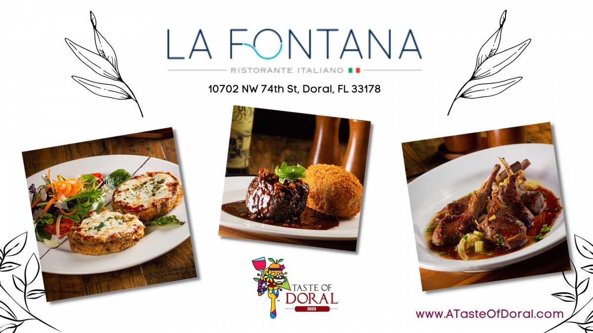 Taste of Doral Doral Restaurant Week 2023 La Fontana