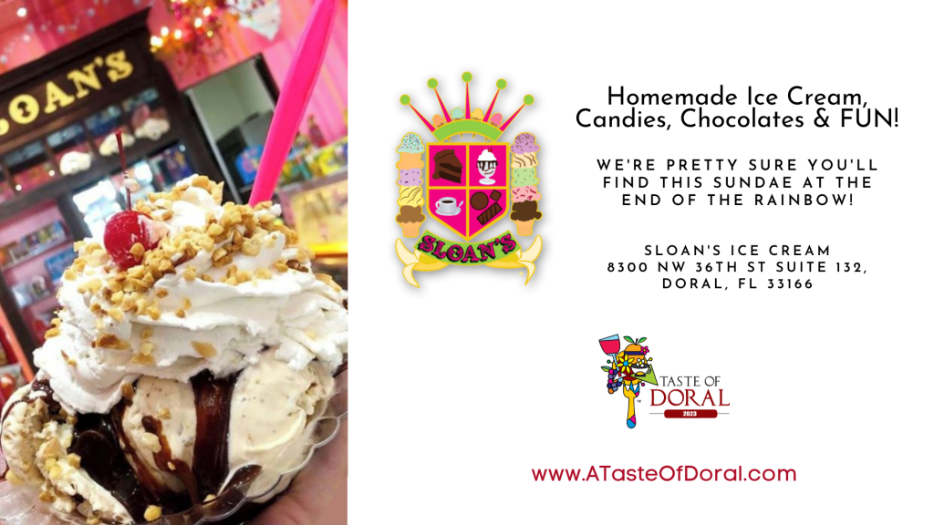 Taste of Doral Doral Restaurant Week 2023 Sloan's Ice Cream