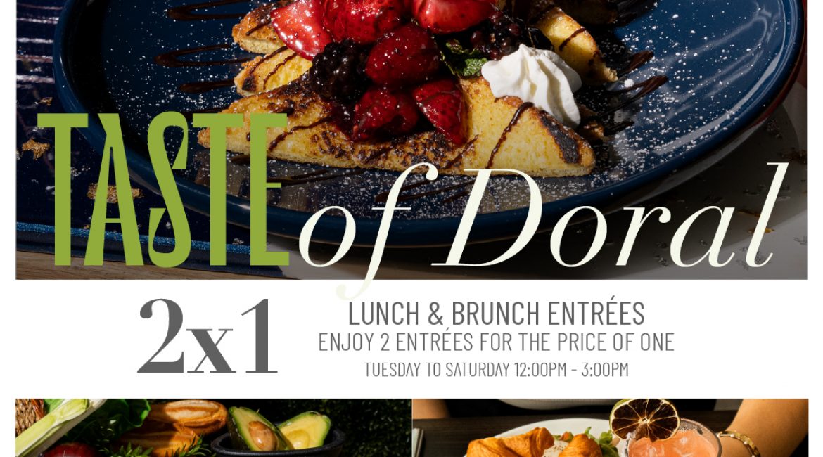 “Exclusive 2×1 Offer for Doral Restaurant Week at 107 Steak & Bar!”